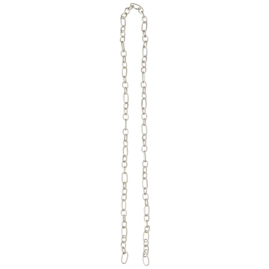 12 Pack: 24" Thin Round Rhodium Chain by Bead Landing™